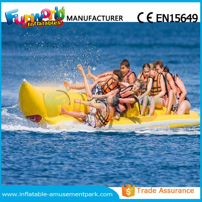 L'eau gonflable de bateau de banane joue/tube remorquable de l'eau avec la taille adaptée aux besoins du client