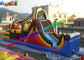 Popular Car Inflatables Obstacle Course , Tunnel Inflatable Obstacle With Lead Free
