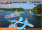 High Durability Floating Inflatable Water Park Blue And Yellow Color