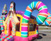 Kids Tarpaulin Inflatable Bouncer Slide Candy Bounce House