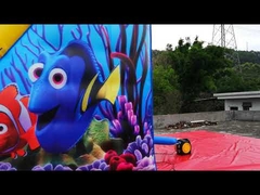 Toboggan gonflable Nemo pour l'impression numérique